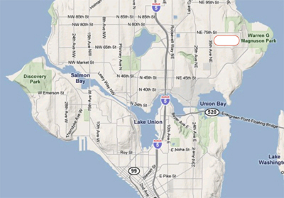 Map - Sand Point, Seattle